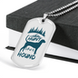 Hunt Like A Hound Hunting Necklace Stainless Steel or 18k Gold Dog Tag 24"-Express Your Love Gifts