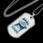 Hunt Like A Hound Hunting Necklace Stainless Steel or 18k Gold Dog Tag 24"-Express Your Love Gifts