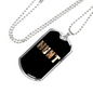 Hunt Necklace Stainless Steel or 18k Gold Dog Tag 24" Chain-Express Your Love Gifts