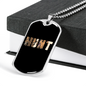 Hunt Necklace Stainless Steel or 18k Gold Dog Tag 24" Chain-Express Your Love Gifts