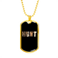 Hunt Necklace Stainless Steel or 18k Gold Dog Tag 24" Chain-Express Your Love Gifts