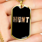 Hunt Necklace Stainless Steel or 18k Gold Dog Tag 24" Chain-Express Your Love Gifts