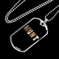 Hunt Necklace Stainless Steel or 18k Gold Dog Tag 24" Chain-Express Your Love Gifts