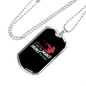 Hunt To Live Hunting Necklace Stainless Steel or 18k Gold Dog Tag 24"-Express Your Love Gifts