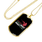 Hunt To Live Hunting Necklace Stainless Steel or 18k Gold Dog Tag 24"-Express Your Love Gifts