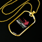 Hunt To Live Hunting Necklace Stainless Steel or 18k Gold Dog Tag 24"-Express Your Love Gifts