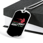 Hunt To Live Hunting Necklace Stainless Steel or 18k Gold Dog Tag 24"-Express Your Love Gifts