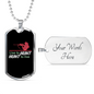 Hunt To Live Hunting Necklace Stainless Steel or 18k Gold Dog Tag 24"-Express Your Love Gifts
