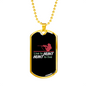 Hunt To Live Hunting Necklace Stainless Steel or 18k Gold Dog Tag 24"-Express Your Love Gifts