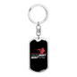 Hunt To Live Keychain Stainless Steel or 18k Gold Dog Tag Keyring-Express Your Love Gifts