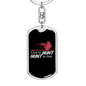 Hunt To Live Keychain Stainless Steel or 18k Gold Dog Tag Keyring-Express Your Love Gifts