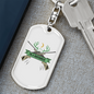 Huntaholic Hunter'S Keychain Gift Stainless Steel or 18k Gold Dog Tag Keyring-Express Your Love Gifts