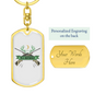Huntaholic Hunter'S Keychain Gift Stainless Steel or 18k Gold Dog Tag Keyring-Express Your Love Gifts