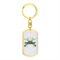 Huntaholic Hunter'S Keychain Gift Stainless Steel or 18k Gold Dog Tag Keyring-Express Your Love Gifts