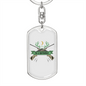Huntaholic Hunter'S Keychain Gift Stainless Steel or 18k Gold Dog Tag Keyring-Express Your Love Gifts