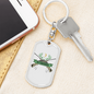 Huntaholic Hunter'S Keychain Gift Stainless Steel or 18k Gold Dog Tag Keyring-Express Your Love Gifts