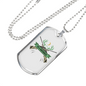 Huntaholic Hunting Necklace Stainless Steel or 18k Gold Dog Tag 24"-Express Your Love Gifts