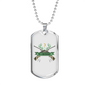 Huntaholic Hunting Necklace Stainless Steel or 18k Gold Dog Tag 24"-Express Your Love Gifts