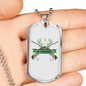 Huntaholic Hunting Necklace Stainless Steel or 18k Gold Dog Tag 24"-Express Your Love Gifts
