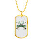Huntaholic Hunting Necklace Stainless Steel or 18k Gold Dog Tag 24"-Express Your Love Gifts