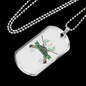 Huntaholic Hunting Necklace Stainless Steel or 18k Gold Dog Tag 24"-Express Your Love Gifts