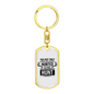 Hunted Hunt Hunter'S Keychain Gift Stainless Steel or 18k Gold Dog Tag Keyring-Express Your Love Gifts