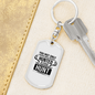 Hunted Hunt Hunter'S Keychain Gift Stainless Steel or 18k Gold Dog Tag Keyring-Express Your Love Gifts
