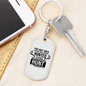 Hunted Hunt Hunter'S Keychain Gift Stainless Steel or 18k Gold Dog Tag Keyring-Express Your Love Gifts