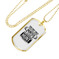 Hunted Hunt Hunting Necklace Stainless Steel or 18k Gold Dog Tag 24" Chain-Express Your Love Gifts