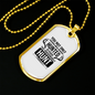 Hunted Hunt Hunting Necklace Stainless Steel or 18k Gold Dog Tag 24" Chain-Express Your Love Gifts