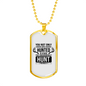 Hunted Hunt Hunting Necklace Stainless Steel or 18k Gold Dog Tag 24" Chain-Express Your Love Gifts