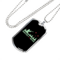 Hunter Forever Hunting Necklace Stainless Steel or 18k Gold Dog Tag 24"-Express Your Love Gifts