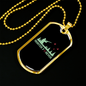 Hunter Forever Hunting Necklace Stainless Steel or 18k Gold Dog Tag 24"-Express Your Love Gifts