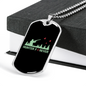Hunter Forever Hunting Necklace Stainless Steel or 18k Gold Dog Tag 24"-Express Your Love Gifts