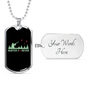 Hunter Forever Hunting Necklace Stainless Steel or 18k Gold Dog Tag 24"-Express Your Love Gifts