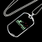 Hunter Forever Hunting Necklace Stainless Steel or 18k Gold Dog Tag 24"-Express Your Love Gifts