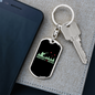 Hunter Forever Keychain Stainless Steel or 18k Gold Dog Tag Keyring-Express Your Love Gifts
