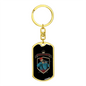 Hunter Is A Fighter Hunter'S Keychain Gift Stainless Steel or 18k Gold Dog Tag Keyring-Express Your Love Gifts