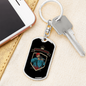 Hunter Is A Fighter Hunter'S Keychain Gift Stainless Steel or 18k Gold Dog Tag Keyring-Express Your Love Gifts