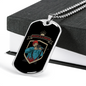 Hunter Is A Fighter Hunting Necklace Stainless Steel or 18k Gold Dog Tag 24"-Express Your Love Gifts