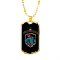 Hunter Is A Fighter Hunting Necklace Stainless Steel or 18k Gold Dog Tag 24"-Express Your Love Gifts