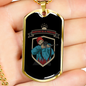 Hunter Is A Fighter Hunting Necklace Stainless Steel or 18k Gold Dog Tag 24"-Express Your Love Gifts