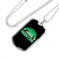 Hunter Necklace Stainless Steel or 18k Gold Dog Tag 24" Chain-Express Your Love Gifts