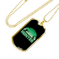 Hunter Necklace Stainless Steel or 18k Gold Dog Tag 24" Chain-Express Your Love Gifts