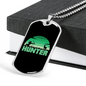 Hunter Necklace Stainless Steel or 18k Gold Dog Tag 24" Chain-Express Your Love Gifts