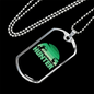 Hunter Necklace Stainless Steel or 18k Gold Dog Tag 24" Chain-Express Your Love Gifts