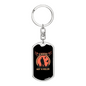Hunter'S Keychain Gift Hunter Is Stainless Steel or 18k Gold Dog Tag Keyring-Express Your Love Gifts