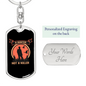 Hunter'S Keychain Gift Hunter Is Stainless Steel or 18k Gold Dog Tag Keyring-Express Your Love Gifts