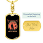Hunter'S Keychain Gift Hunter Is Stainless Steel or 18k Gold Dog Tag Keyring-Express Your Love Gifts