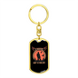 Hunter'S Keychain Gift Hunter Is Stainless Steel or 18k Gold Dog Tag Keyring-Express Your Love Gifts